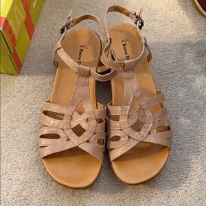 BareTraps Women's Beige Strappy Sandals